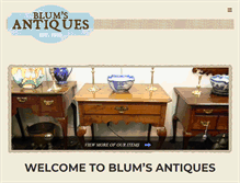 Tablet Screenshot of blumsantiques.com